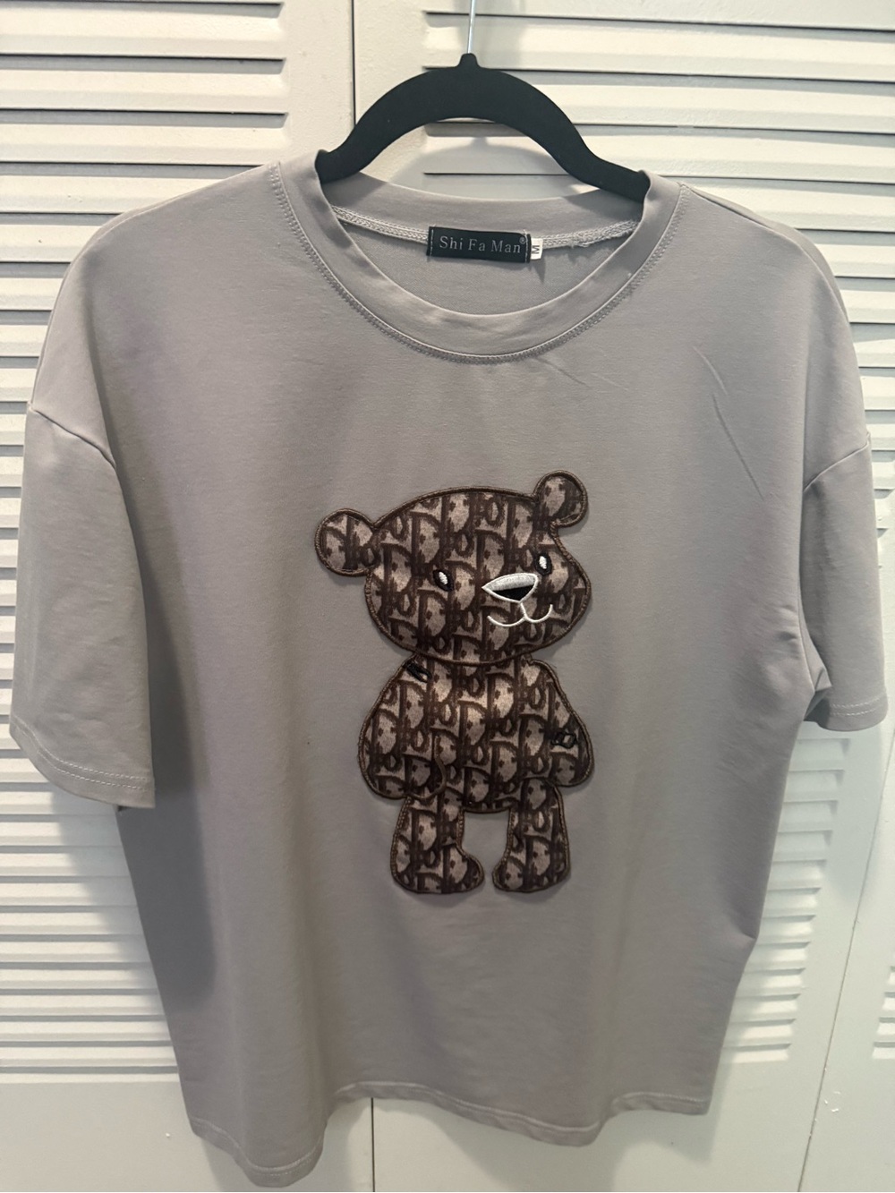 Kids' Grey Bear Graphic Tee